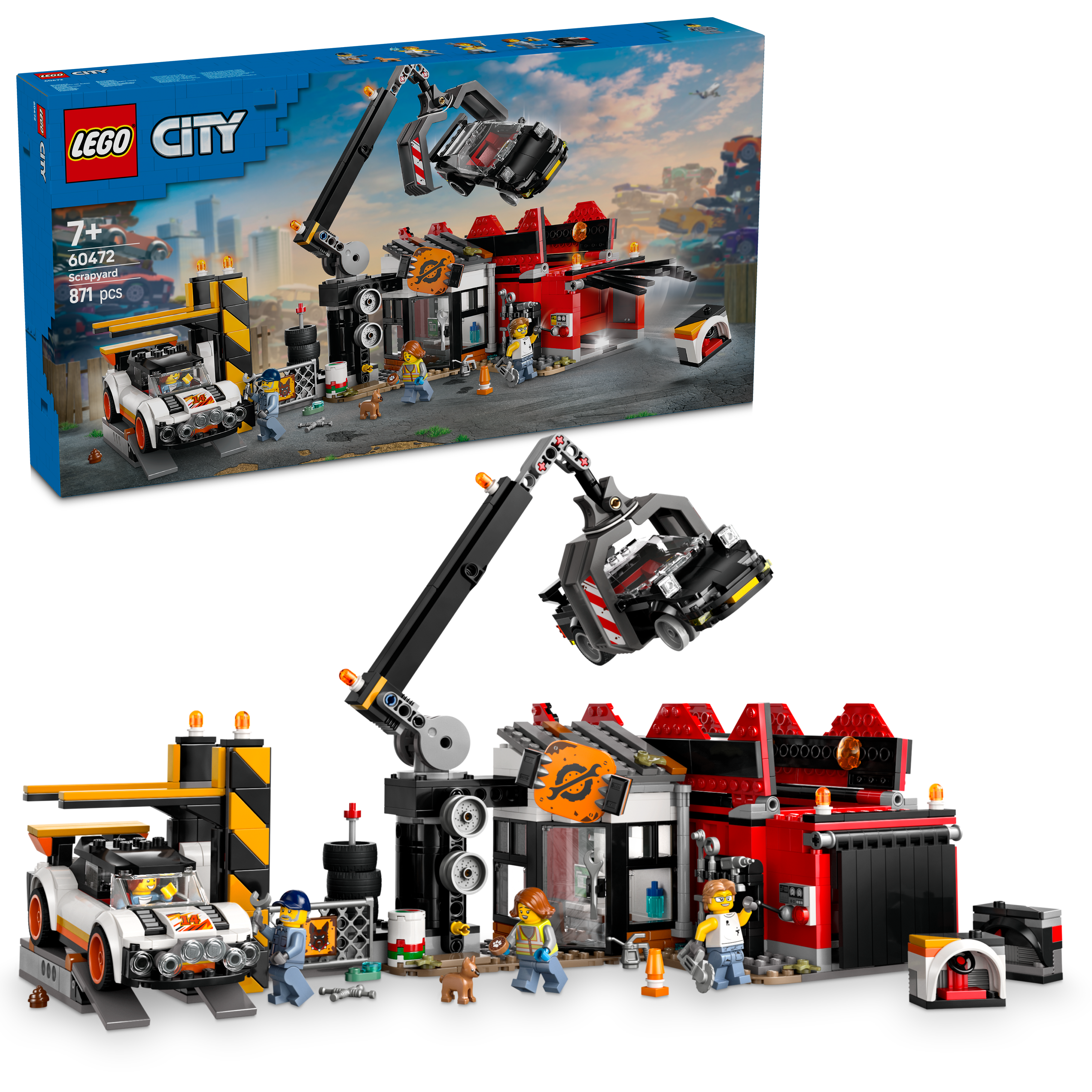 LEGO City 60472 Scrapyard with Cars