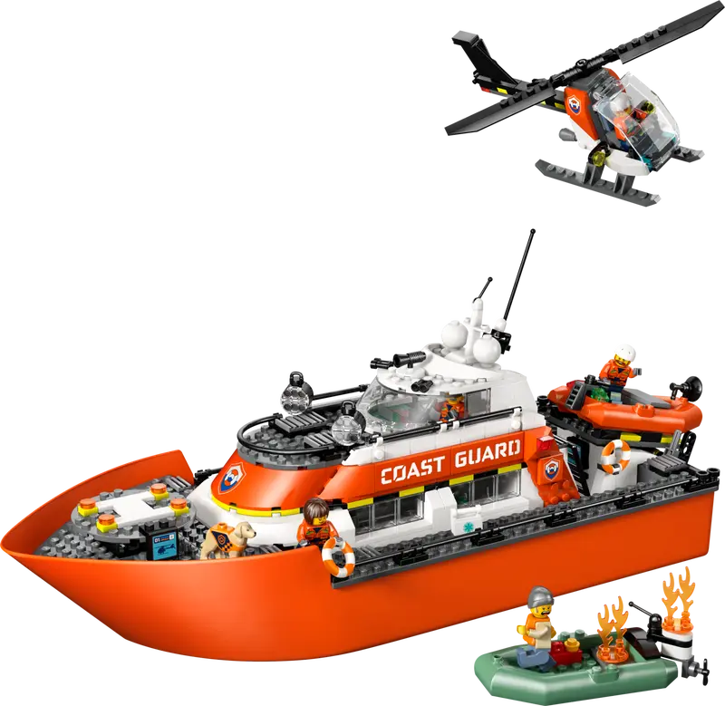 Lego 60504 Coast Guard Rescue Boat & Helicopter