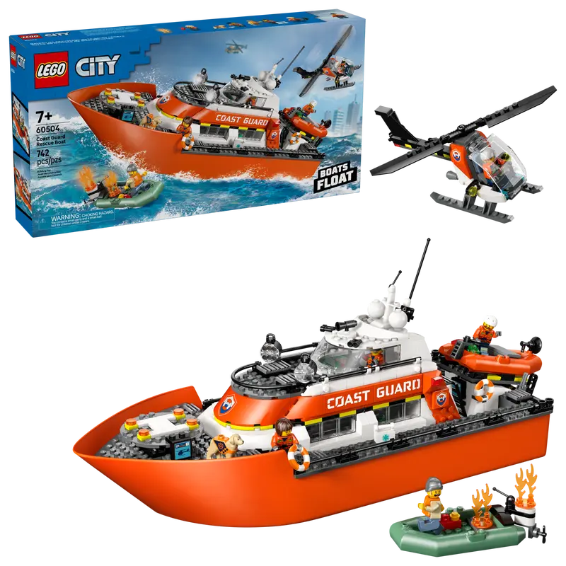 Lego 60504 Coast Guard Rescue Boat & Helicopter