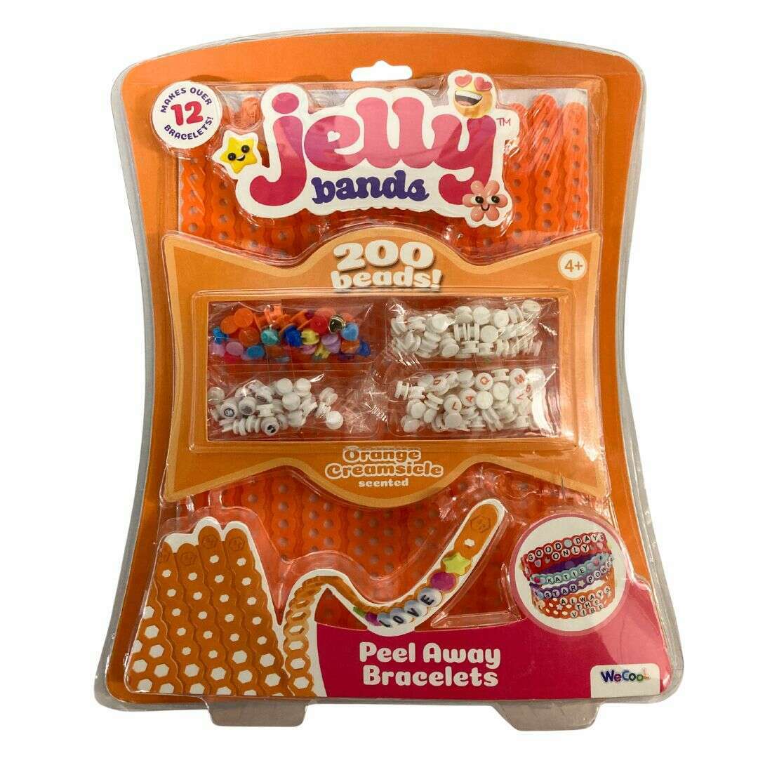 Jelly Bands Orange Creamsicle Scented Peel Away Bracelets