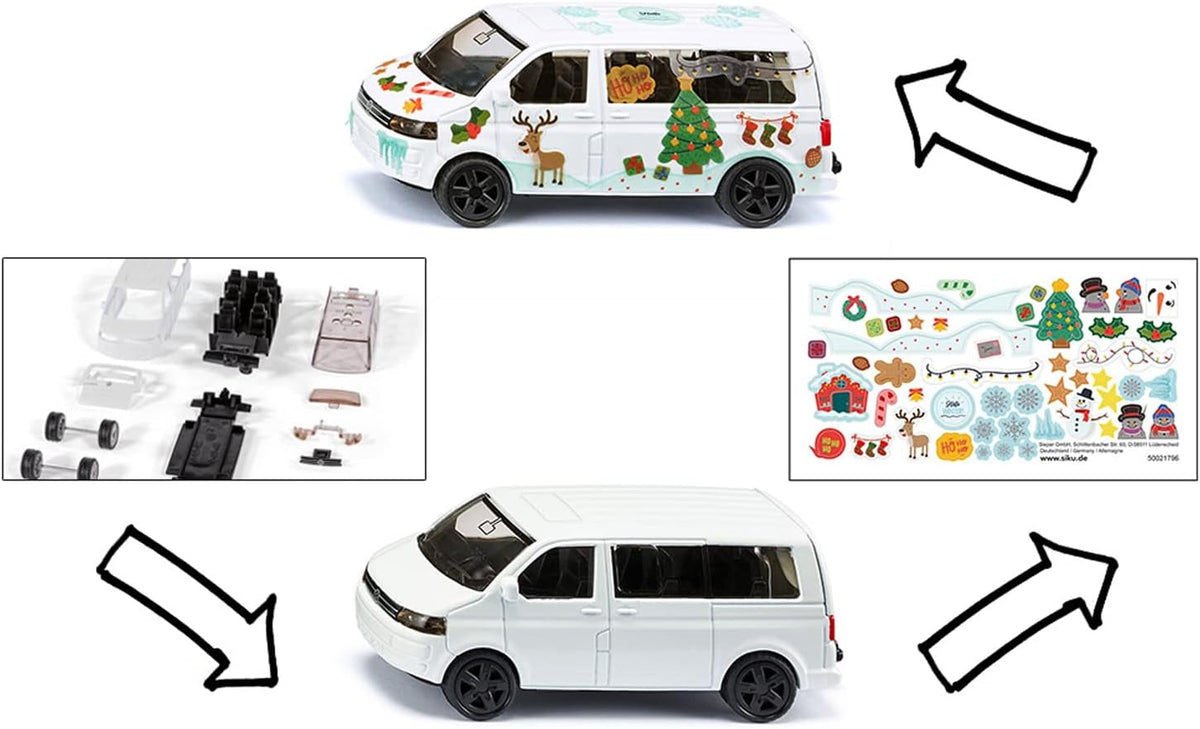 SIKU VW T5 Transporter Die Cast Construction Car