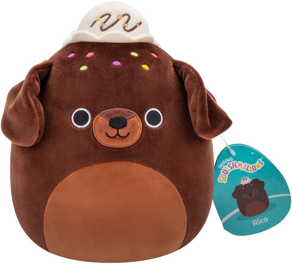 Squishmallows 8" Rico The Brownie Chocolate Lab