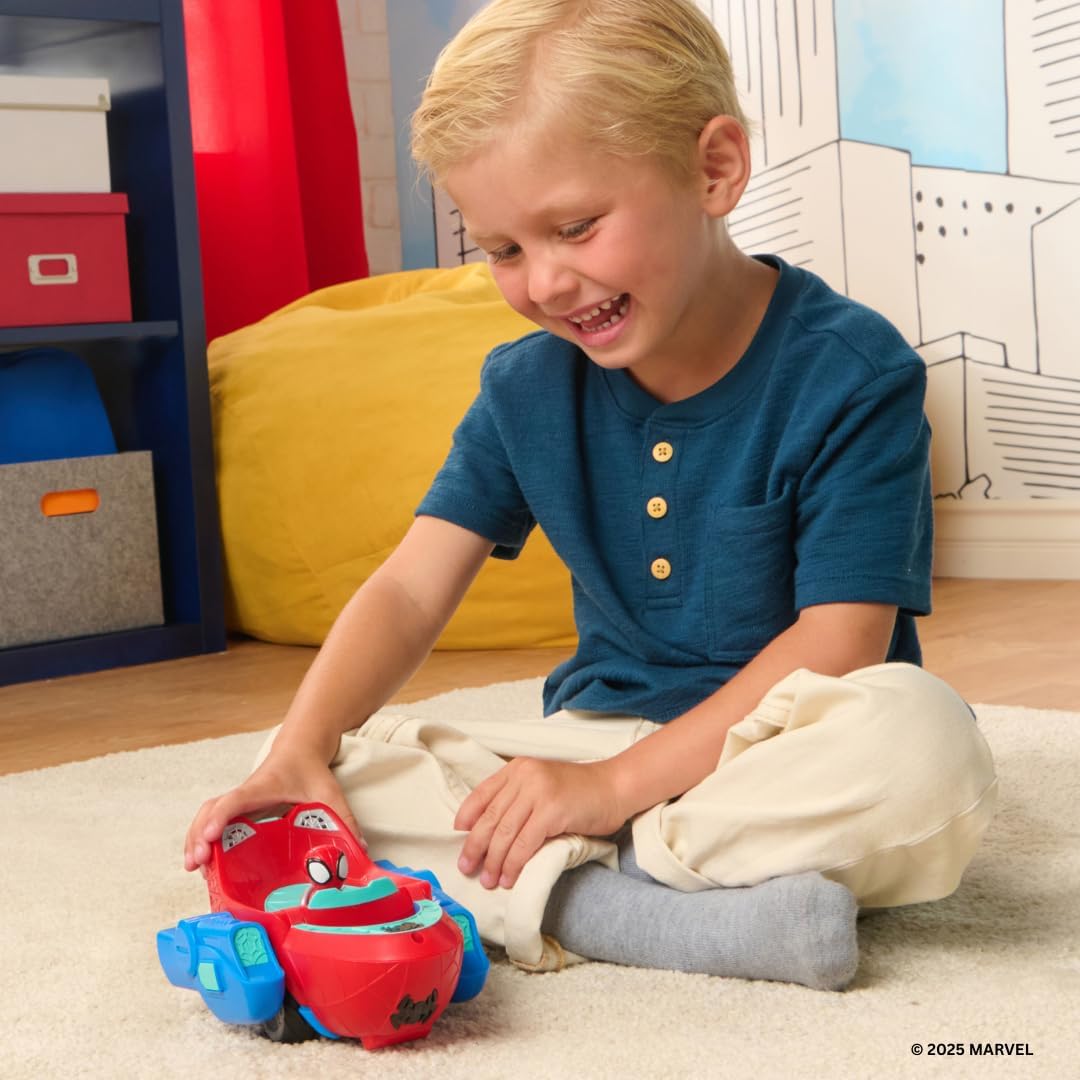 Spidey & Friends Feature Vehicle - Spidey Transforming Web-Wave Cruiser