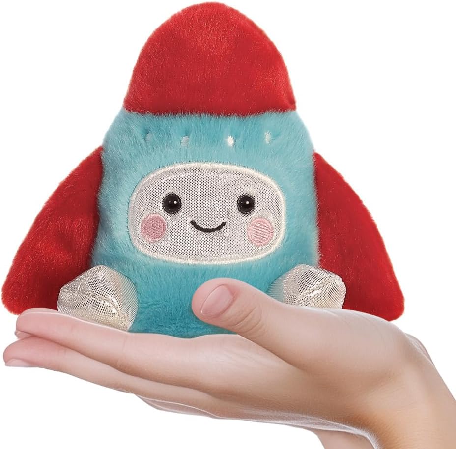 Palm Pals Mars Rocket Ship 12cm Soft Toy