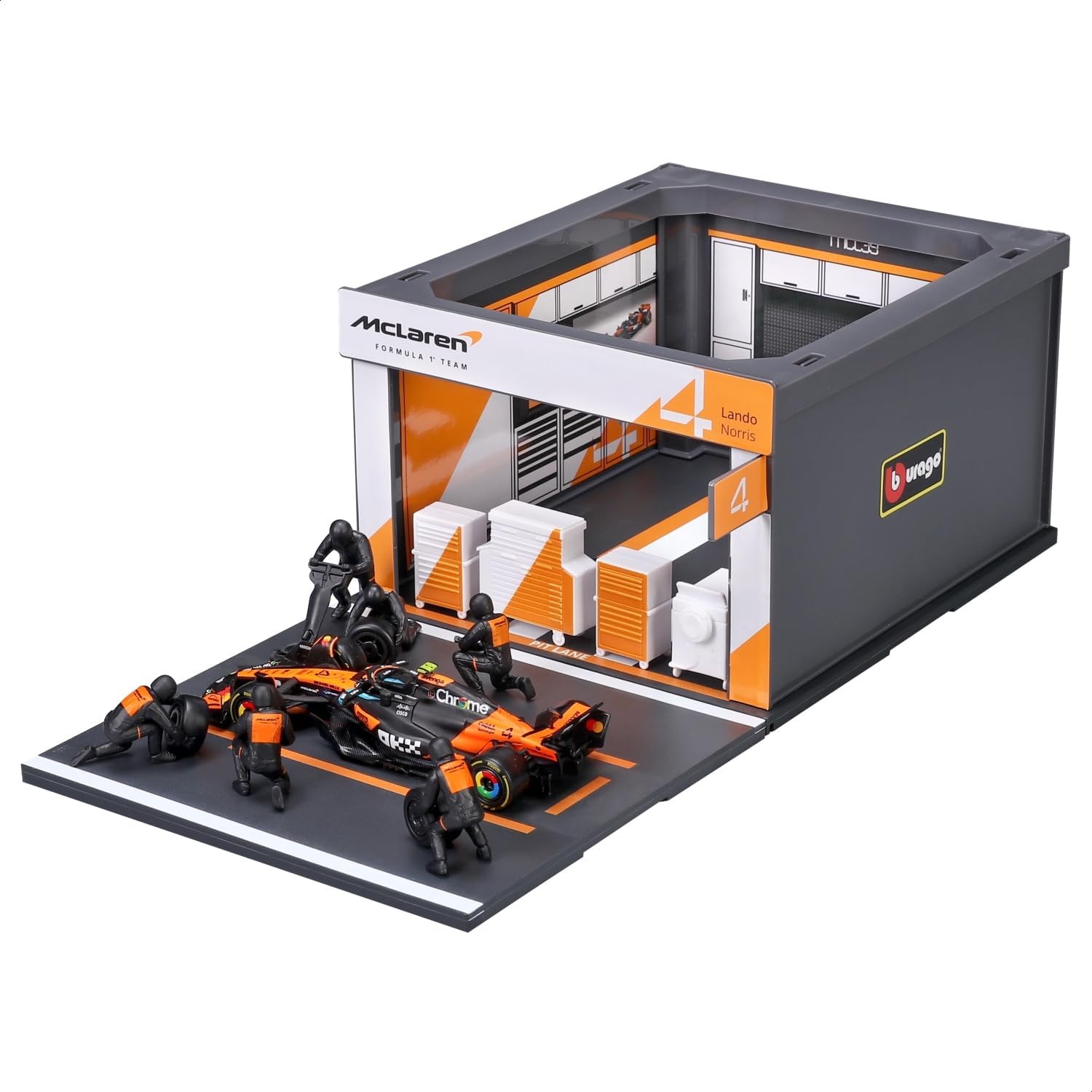 Bburago McLaren MCL39 & Pit Pass Diorama - Norris