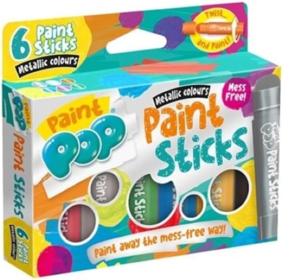 Paint Pop 6 Pack Metallic Colours