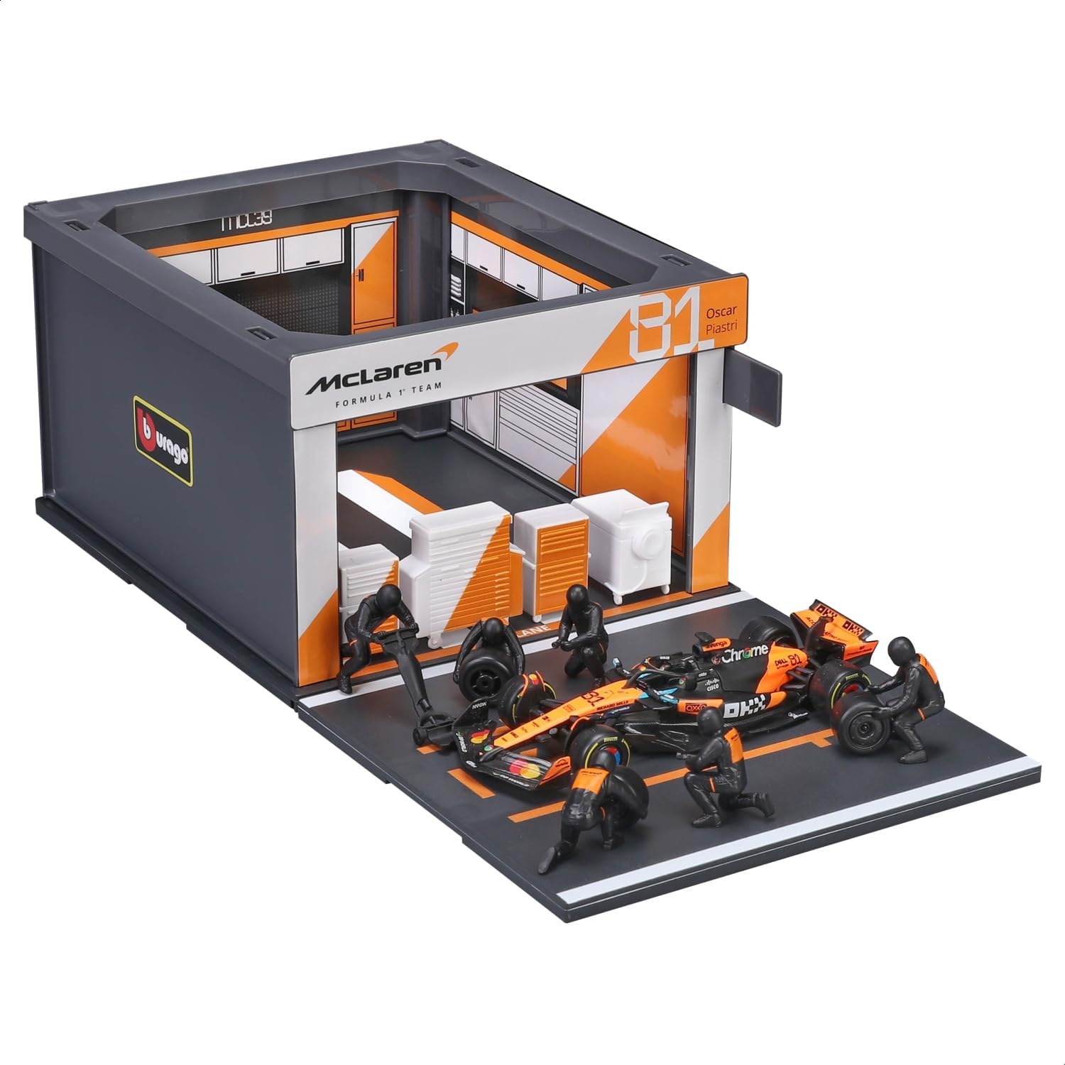 Bburago McLaren MCL39 & Pit Pass Diorama - Piastri
