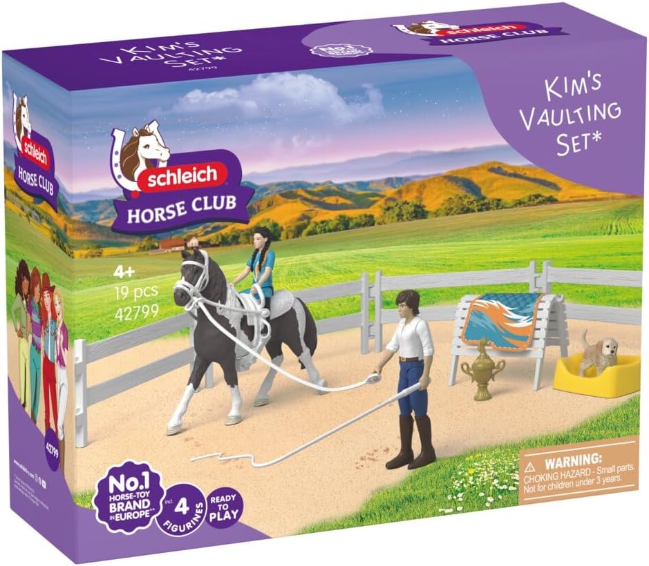 Schleich Horse Club: Kims Vaulting Play Set