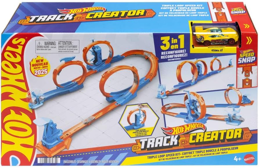 Hot Wheels Track Creator Triple Loop Speed Kit