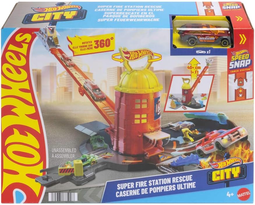 Hot Wheels City Super Fire Station Rescue