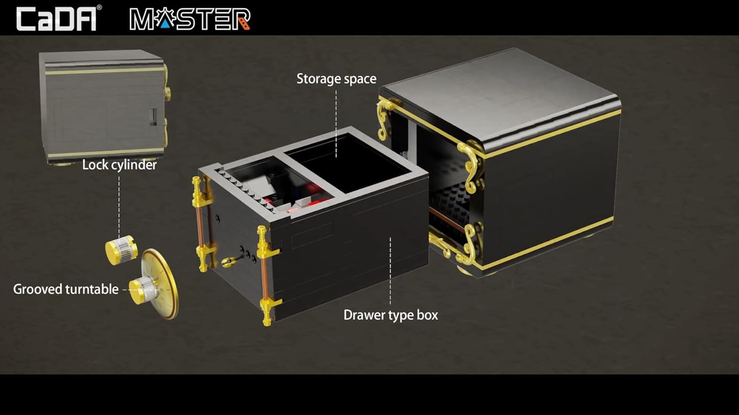 Cada The Secret of Safe 1:1 Scale Construction Set