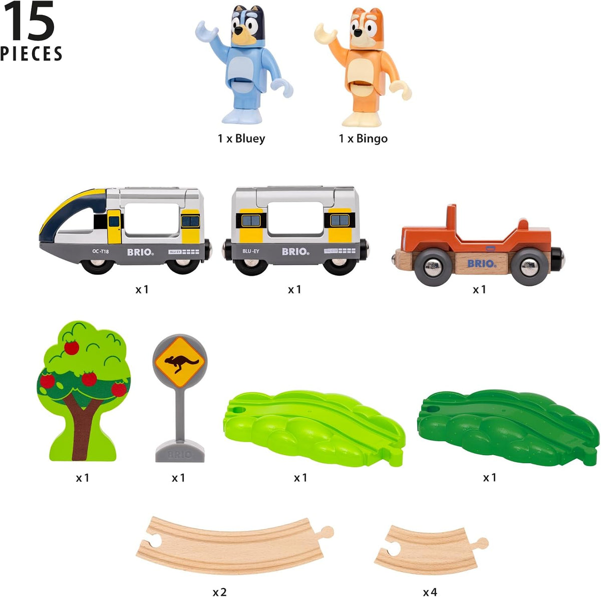 BRIO World - Bluey Bluey Train Set