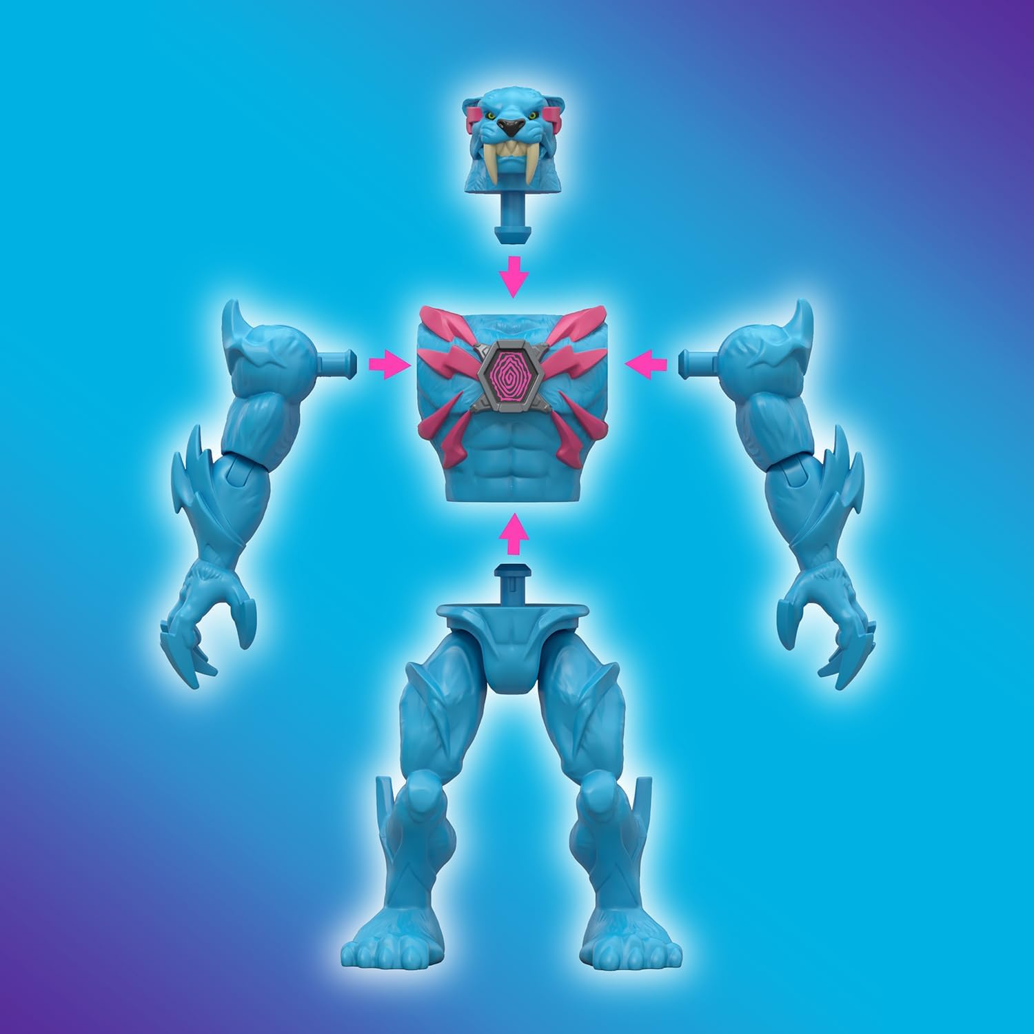 MrBeast Lab - Hybrids Hyper Fusion Mystery Mix & Match Actiong Figure Pack