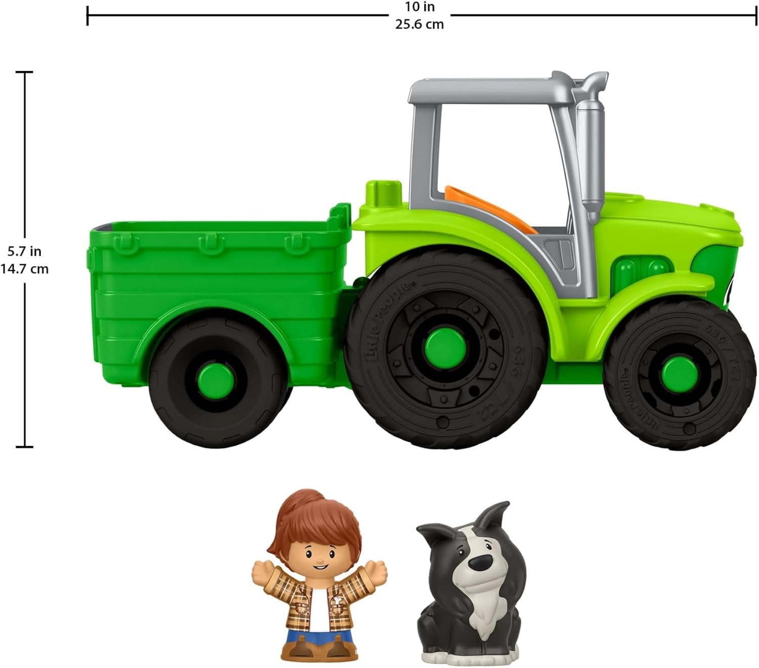 Fisher-Price Little People Toddler Toy Push & Play Tractor