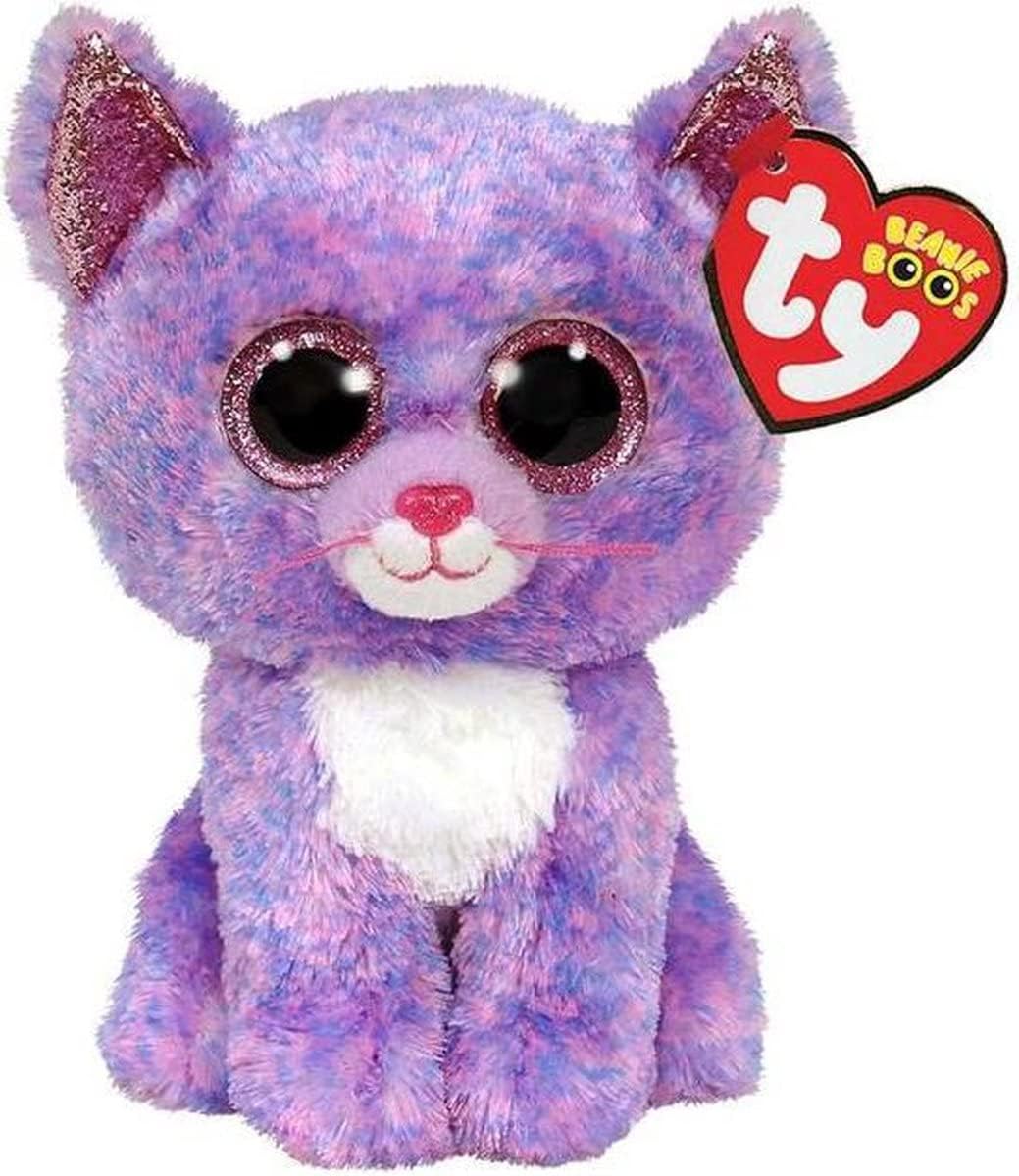 TY Cassidy Lavender Cat Boo Regular