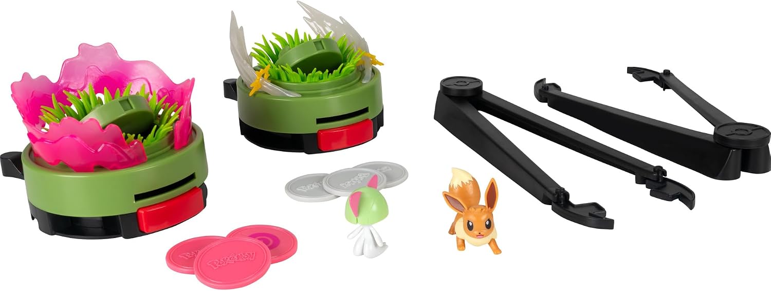 Pokemon Battle Disc Showdown Game with Eevee & Ralts