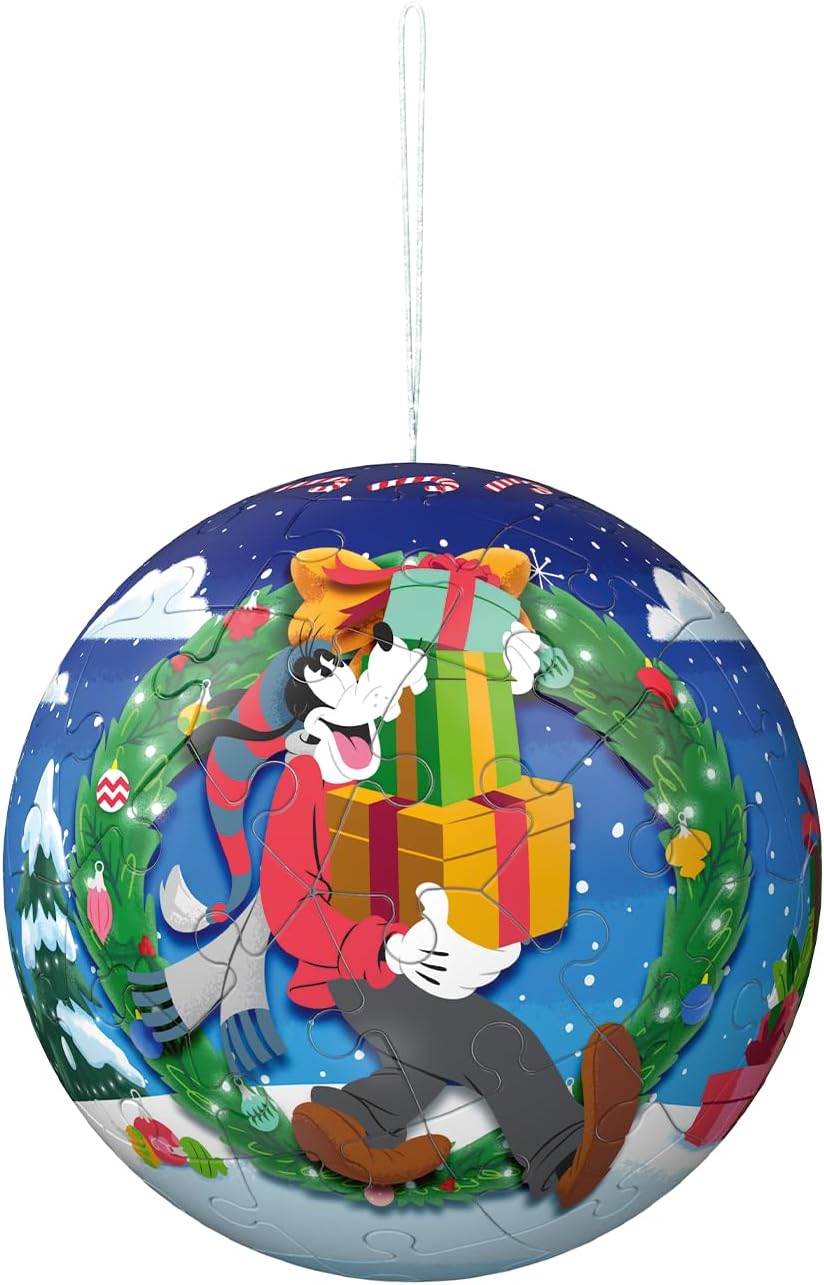 Disney Christmas Baubles 4x 54 piece 3D Jigsaw Puzzle