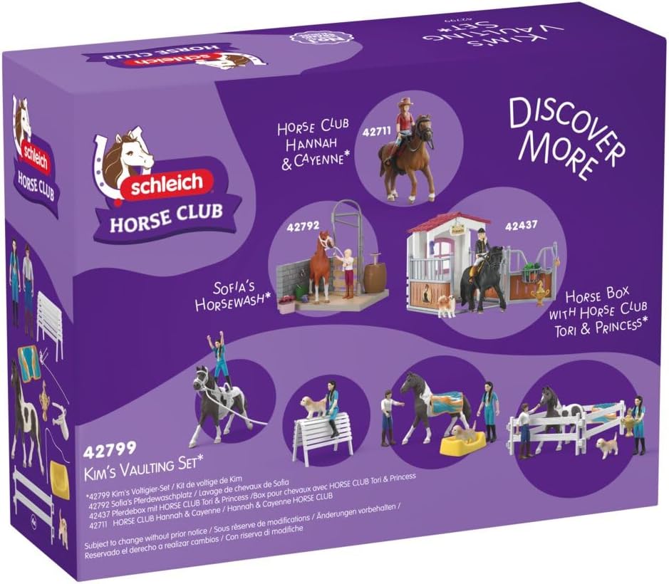 Schleich Horse Club: Kims Vaulting Play Set