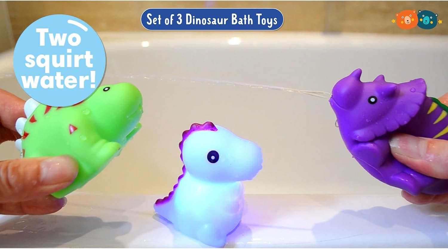 Bath Time Dinosaur Squirters