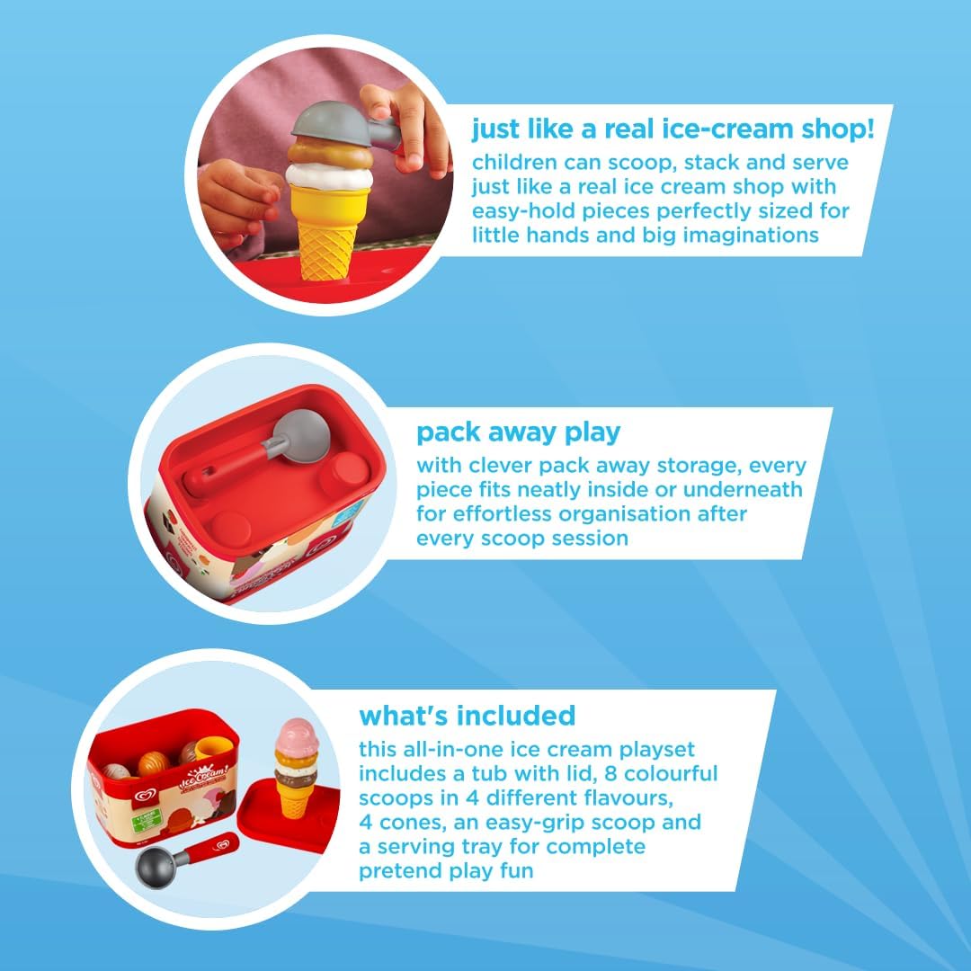 Casdon Walls HB Ice Cream Scoop Playset