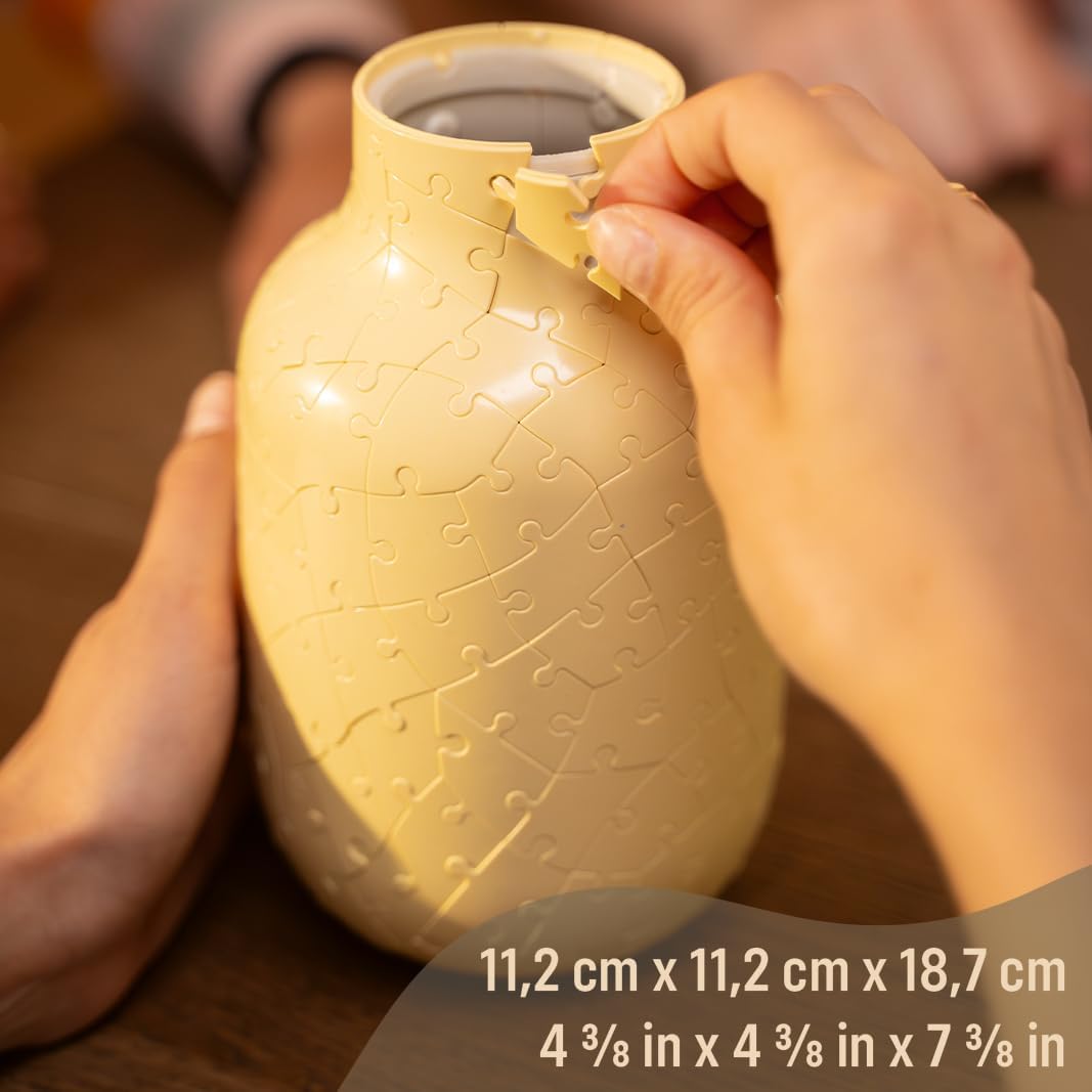 Vase Butter-Yellow 162 Piece 3D Decorative Puzzle
