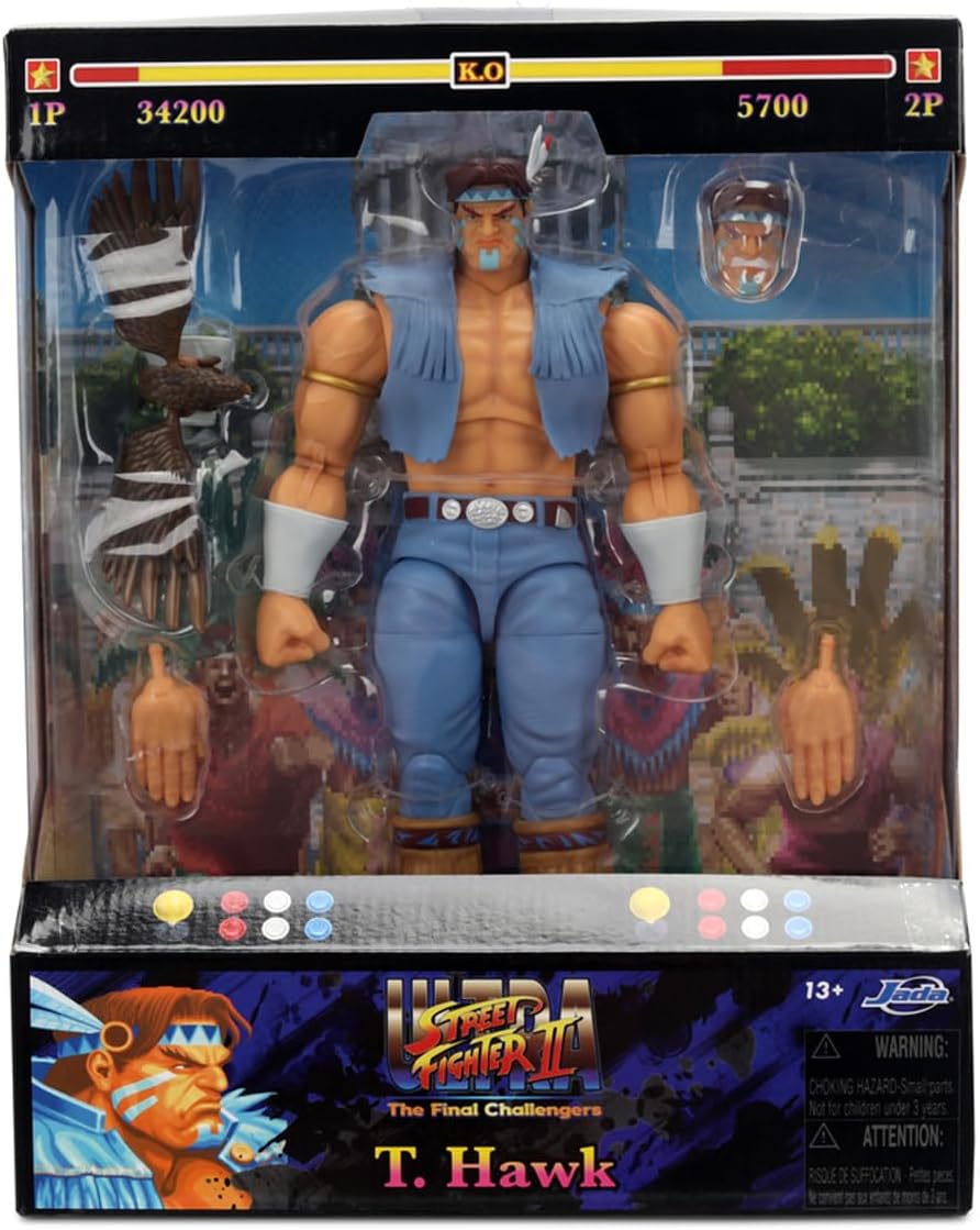Jada Street Fighter II T Hawk 8" Action Figure