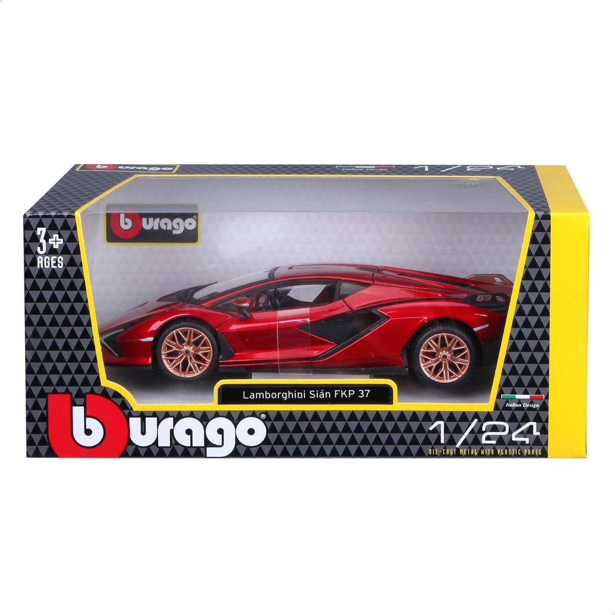 Bburago Lamborghini Sian FKP 37 1:24 Scale Red