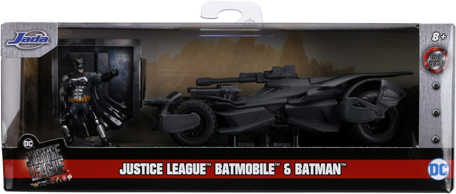 Jada Justice League Batman Batmobile & Figure 1:32 Scale Die Cast Model