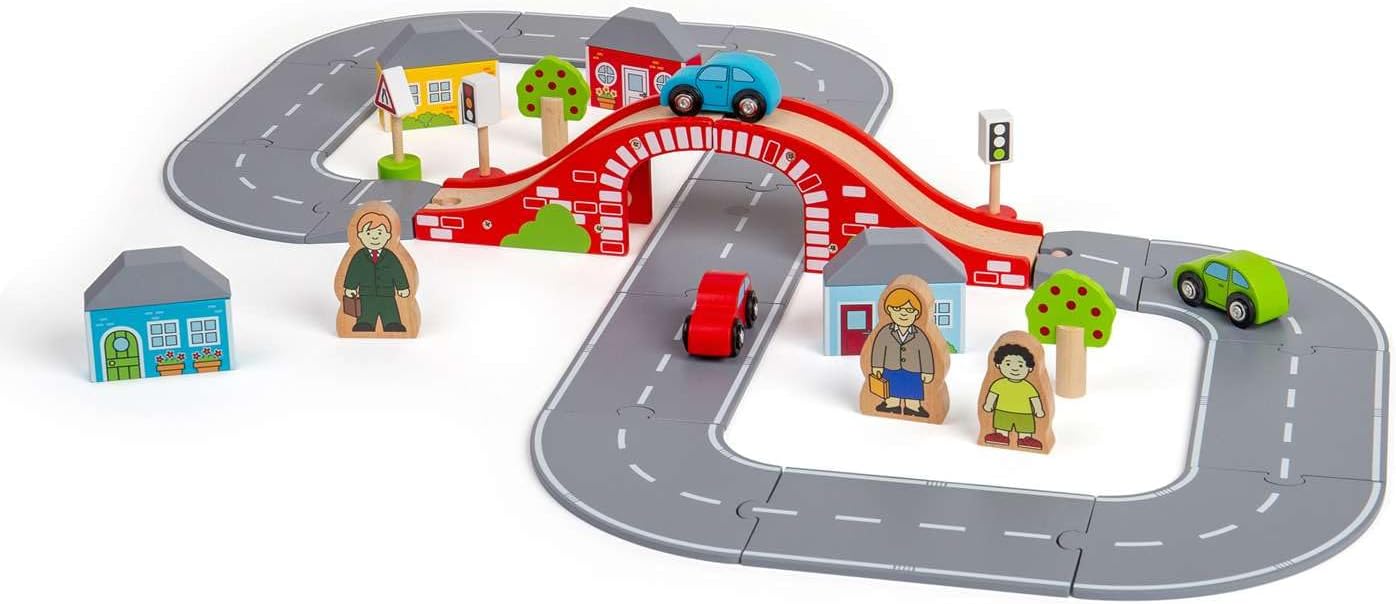 Wooden Figure of 8 Roadway Playset