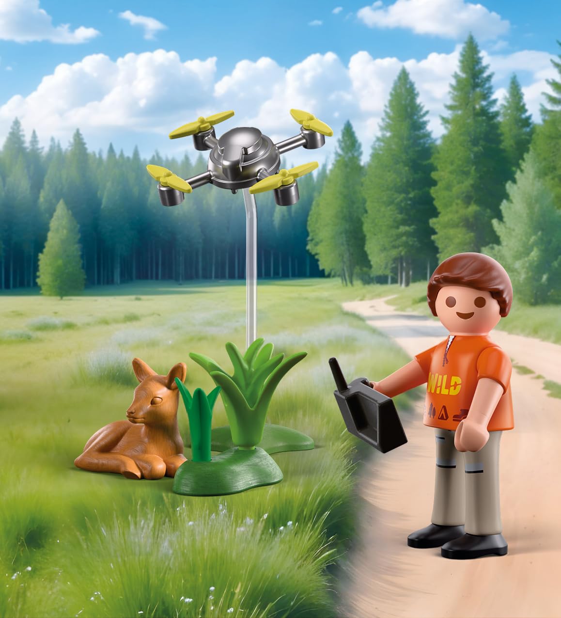 Playmobil Fawn Rescue with Drone
