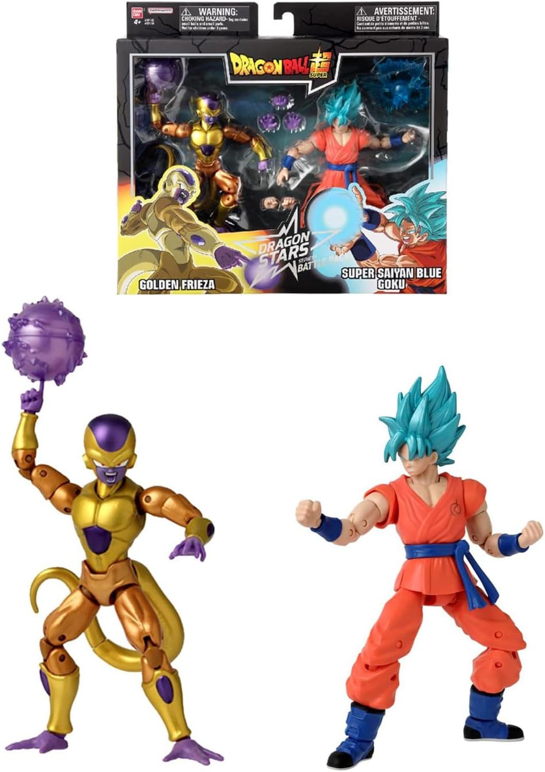 DRAGON BALL - Dragon Stars Battle Pack Gold Freezer VS SS Blue Goku - Action Figures 12cm