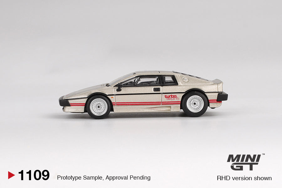 Mini GT Lotus Esprit Turbo Metallic Silver 1:64 Die Cast