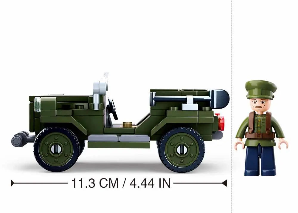 Sluban German Army WW2 GAZ-67 Light Truck