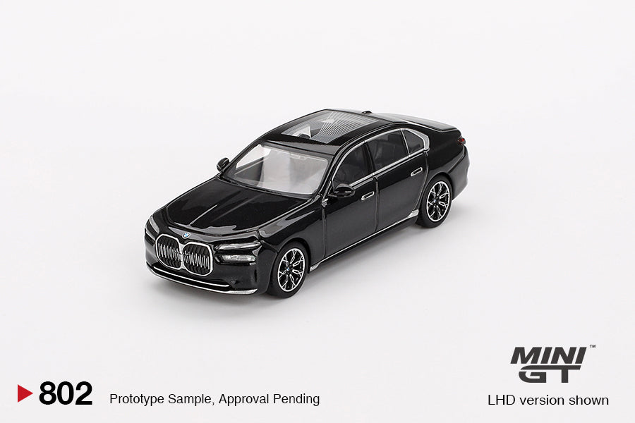 Mini GT BMW i7 xDrive60 Black Sapphire 1:64 Die Cast