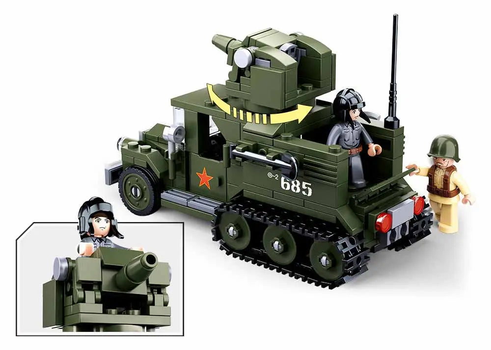 Sluban WWII Gaz Half Track 2 in 1