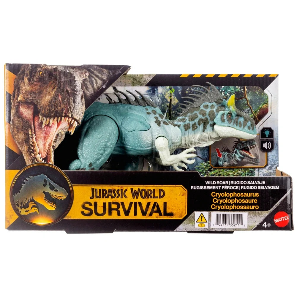 Jurassic World Wild Roar Cryolophosaurus Dinosaur Action Figure