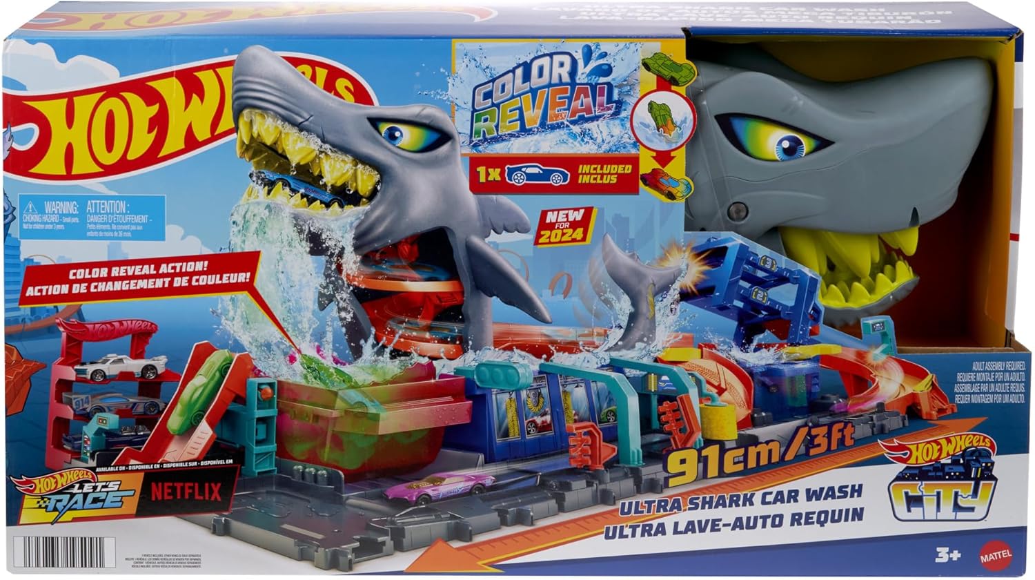 Hot Wheels City Ultimate Shark Car Wash