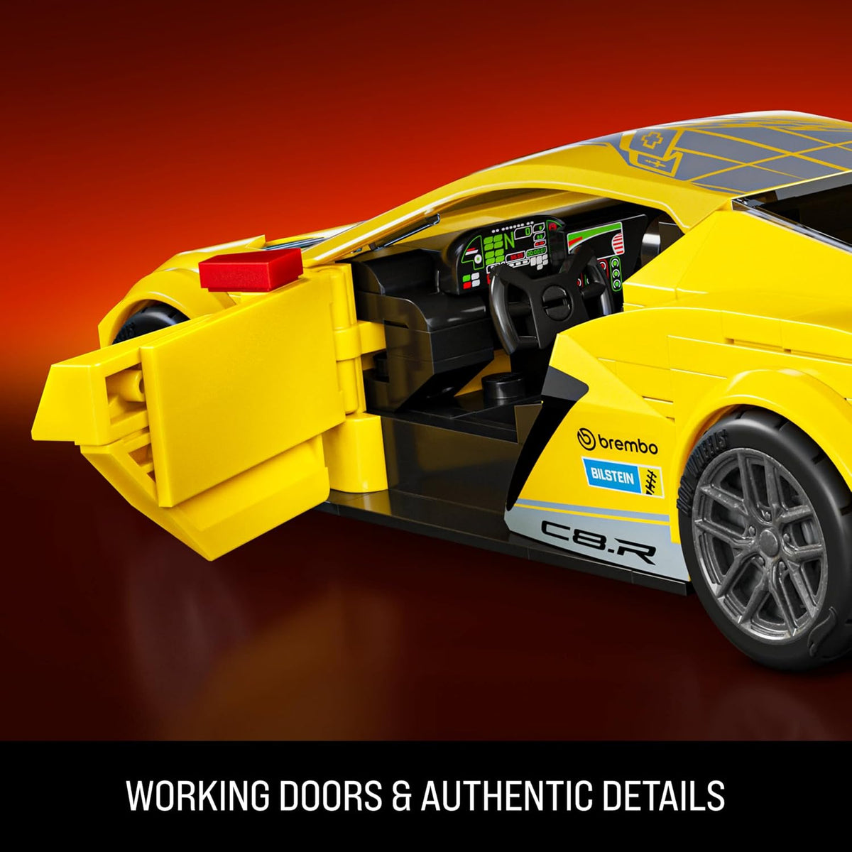Hot Wheels Brick Shop Chevrolet Corvette