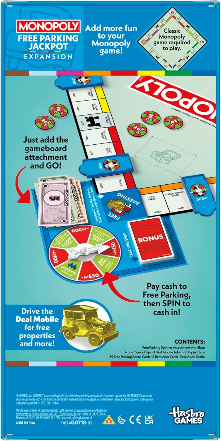 Monopoly Free Parking Jackpot Expansion Game