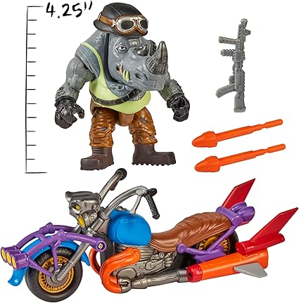 TMNT Mutant Mayhem Rocksteady Chopper Cycle