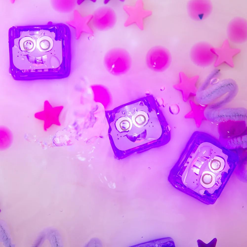 Glo Pals Light up Sensory Cubes - 4 Pack Purple -