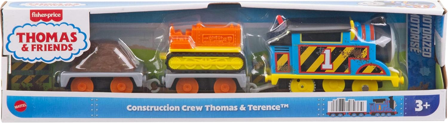 Thomas & Friends Construction Crew Thomas & Terence The Tractor Motorized Toy Train