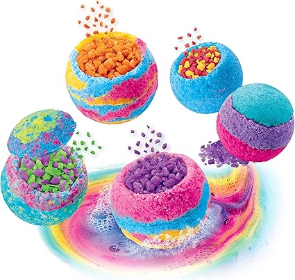 Shimmer n Sparkle Rainbow Popping Bath Bombs