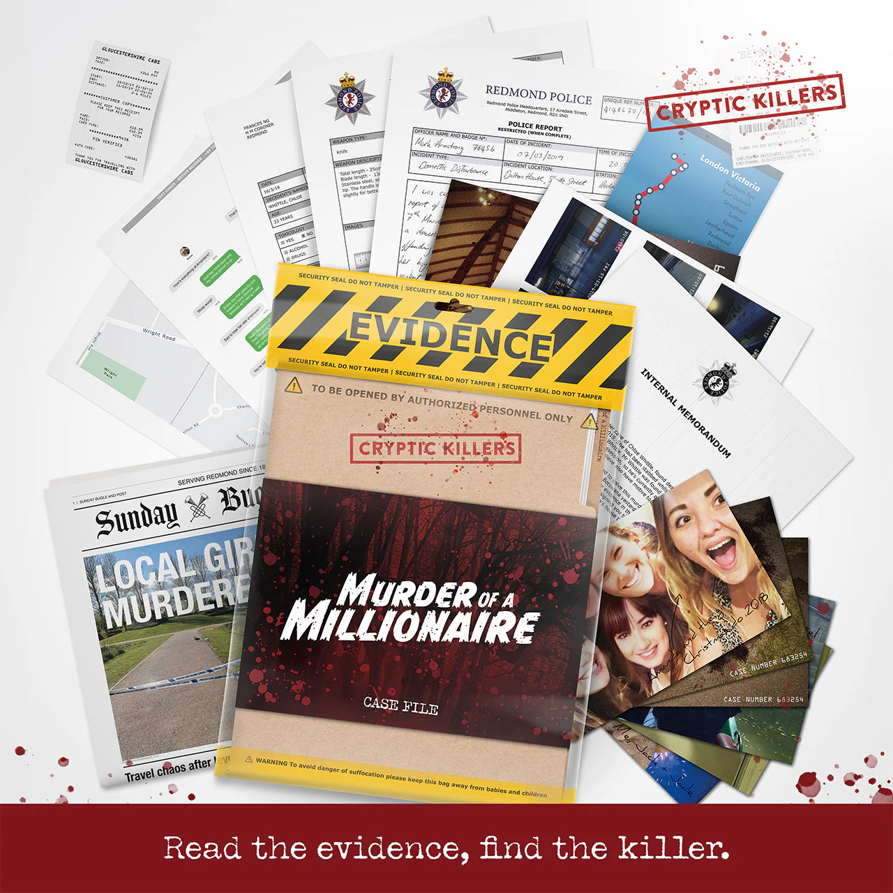 Cryptic Killers - Murder of a Millionaire Case File