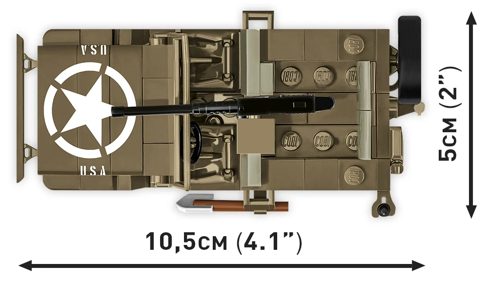 Cobi 3133 Willys MB Jeep 1:35 Scale Set