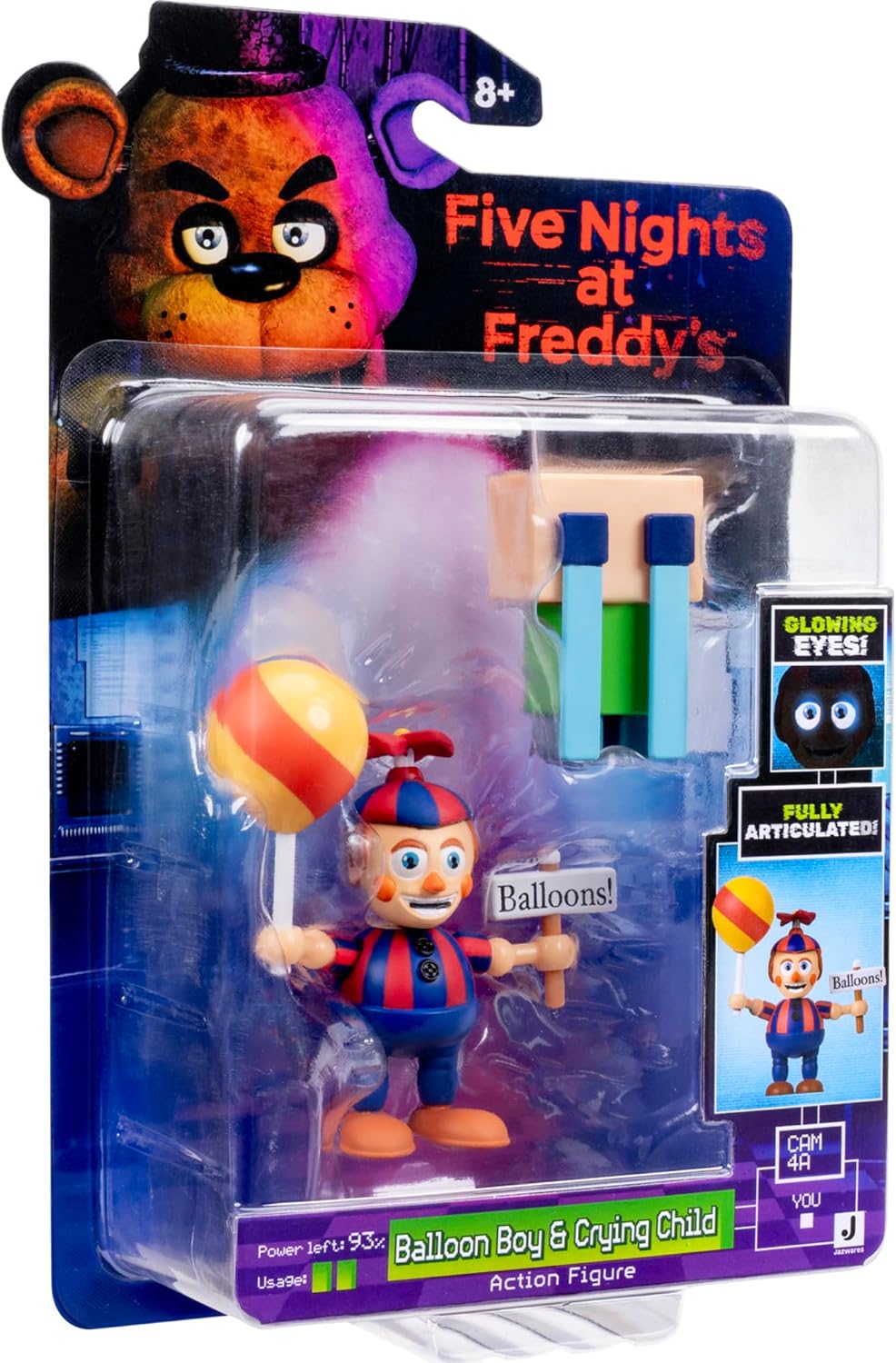 Five Nights at Freddys Balloon Boy & Crying Child with Glow in the Dark Eyes 6.5cm