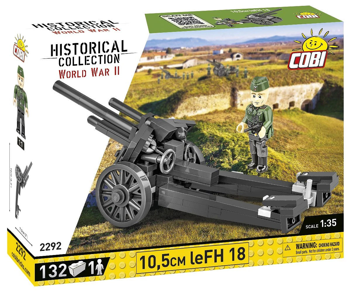 Cobi 2292 10.5cm LeFH18 Field Gun 1:35 Scale Set