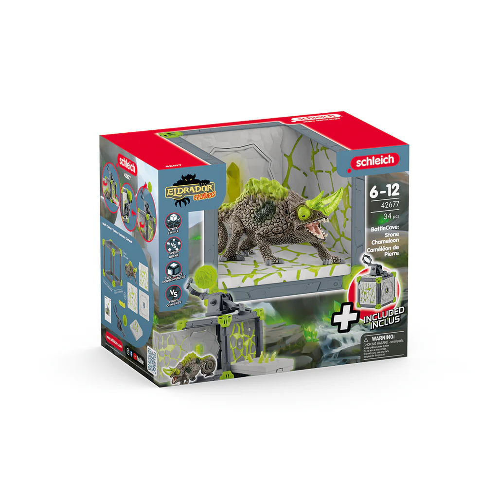 Schleich Eldrador Battle Cave Stone Chameleon