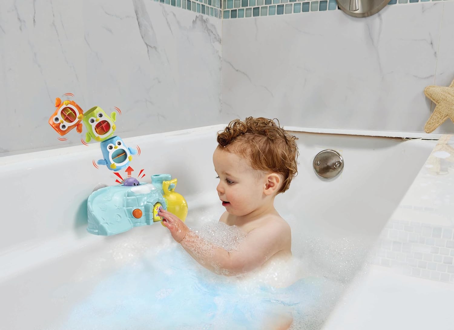 VTech Stack & Splash Penguin Pals Bath Toy