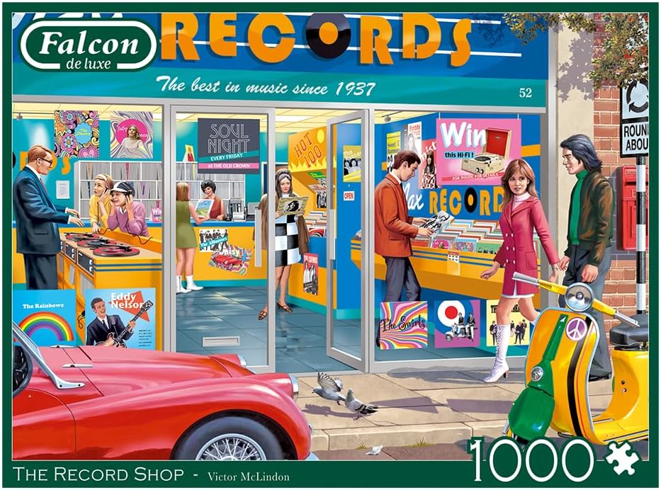 Falcon Puzzles - The Record Shop (1000 pieces)